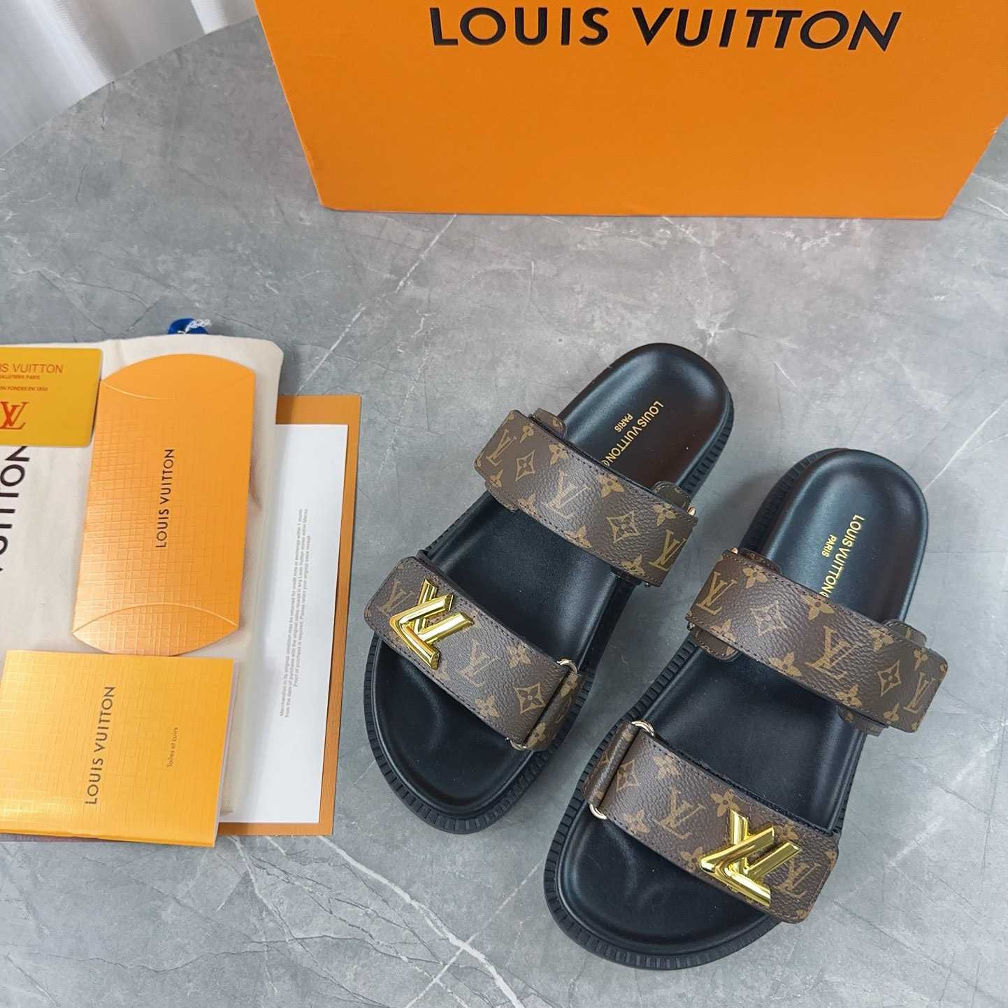 Louis Vuitton LV Sunset Flat Comfort Mule   1AD1HE - EUR FASHION