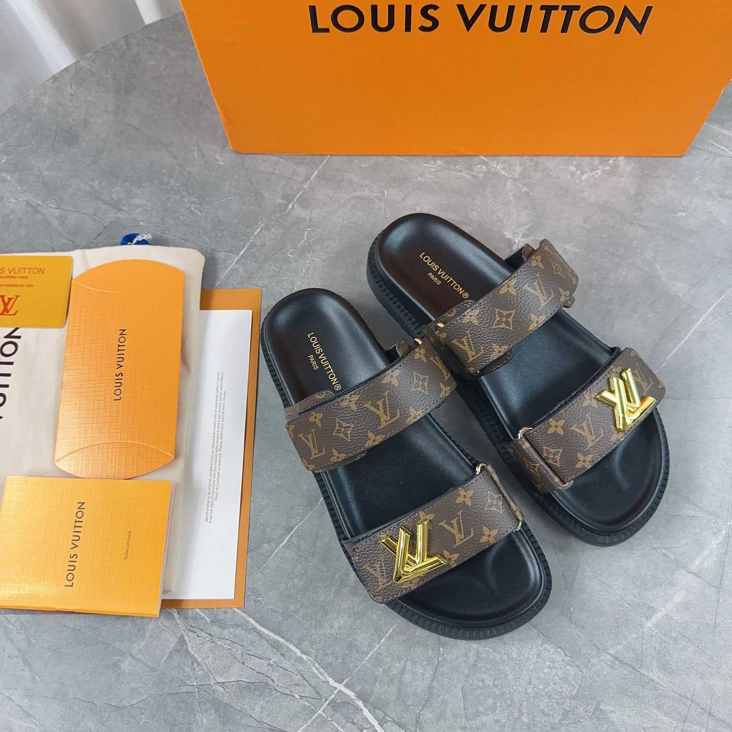 Louis Vuitton LV Sunset Flat Comfort Mule   1AD1HE - EUR FASHION