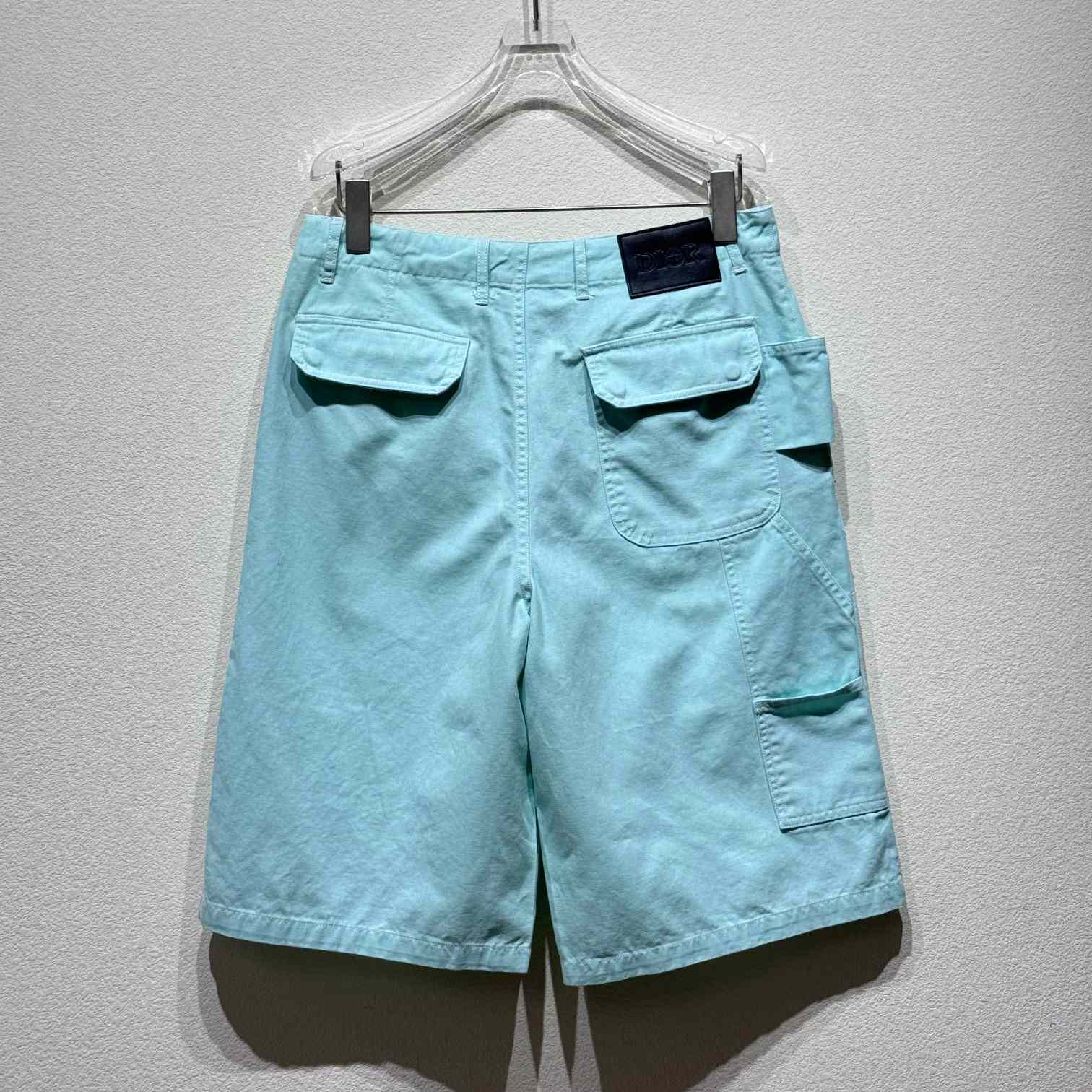 Dior x Stone Island Cotton-Blend Satin Bermuda Shorts - EUR FASHION