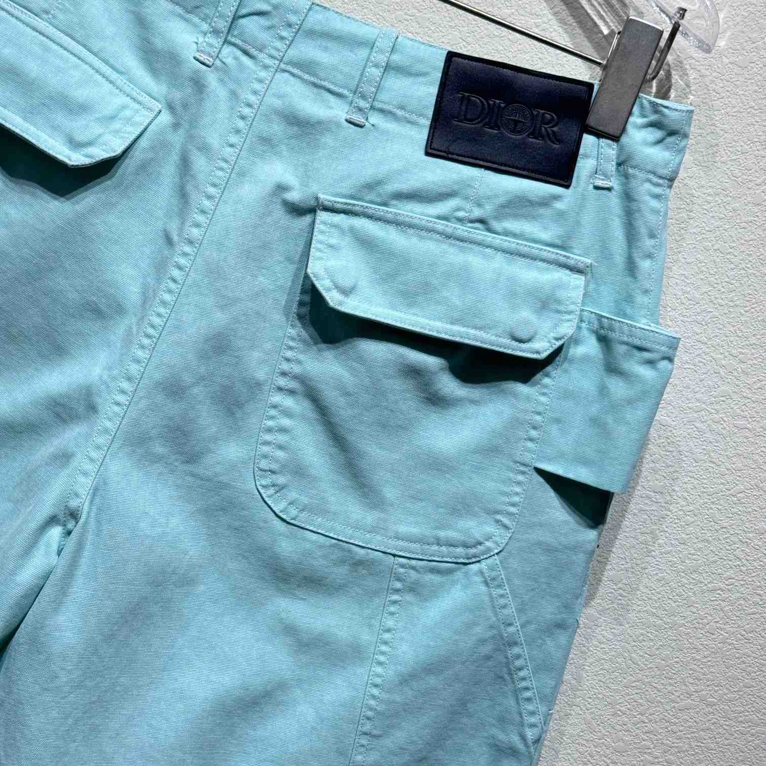 Dior x Stone Island Cotton-Blend Satin Bermuda Shorts - EUR FASHION