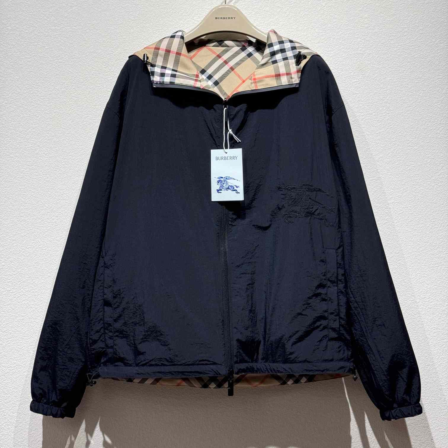 Burberry Cropped Reversible Check Jacket - EUR FASHION