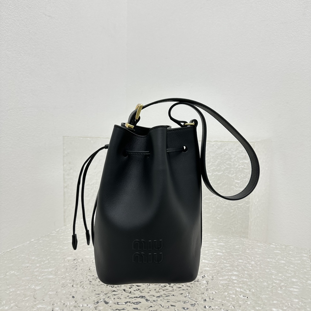 Miu Miu Leather Bucket Bag - EUR FASHION