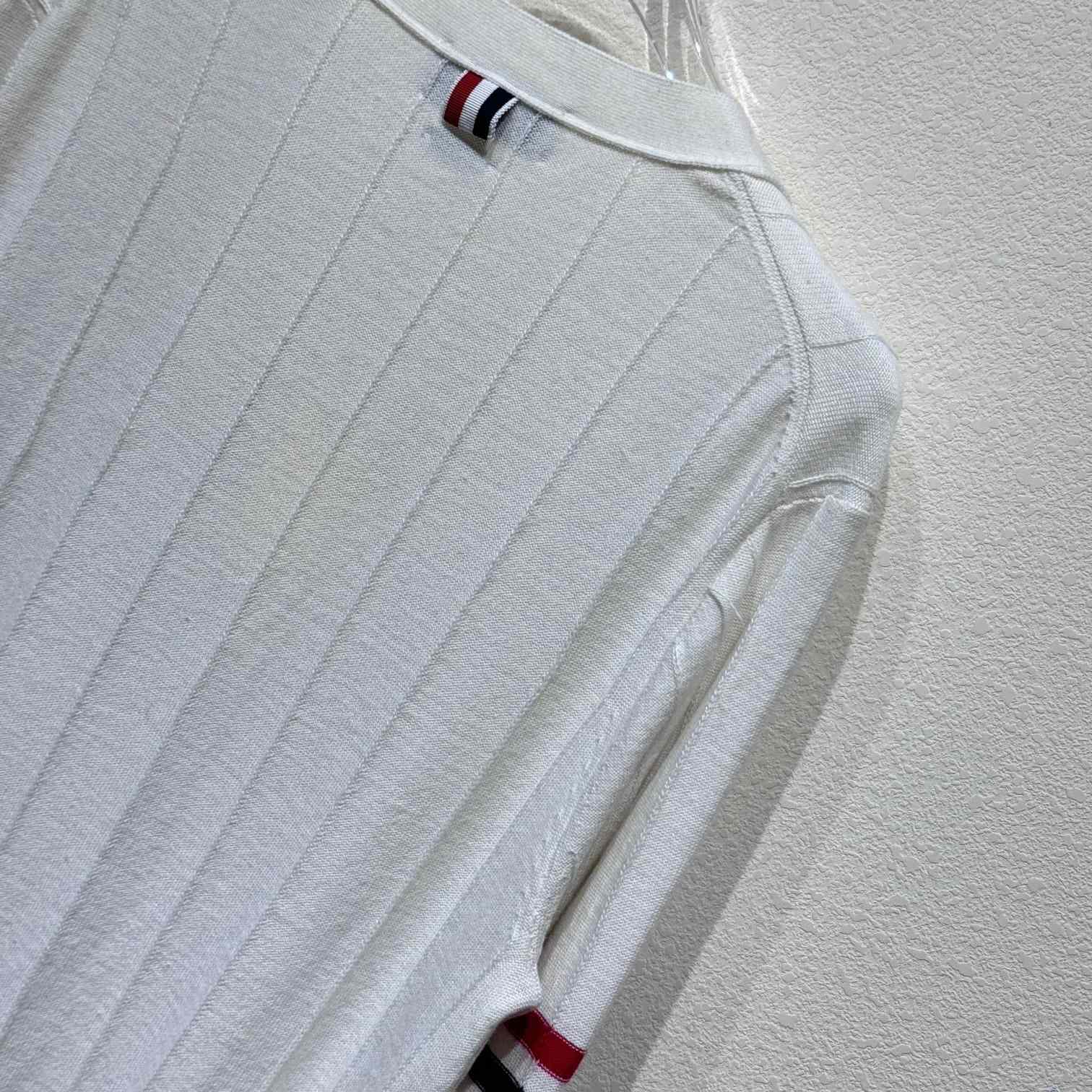 Thom Browne RWB striped V-neck cardigan - EUR FASHION