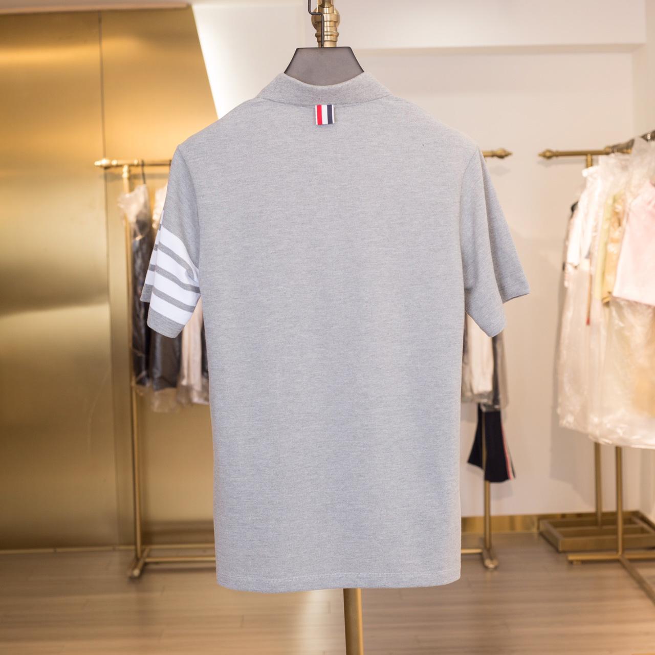 Thom Browne Classic Pique 4-Bar Short Sleeve Polo  2091 - EUR FASHION