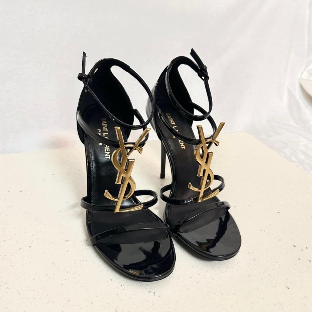 Saint Laurent Cassandra Open-toe Sandals - EUR FASHION