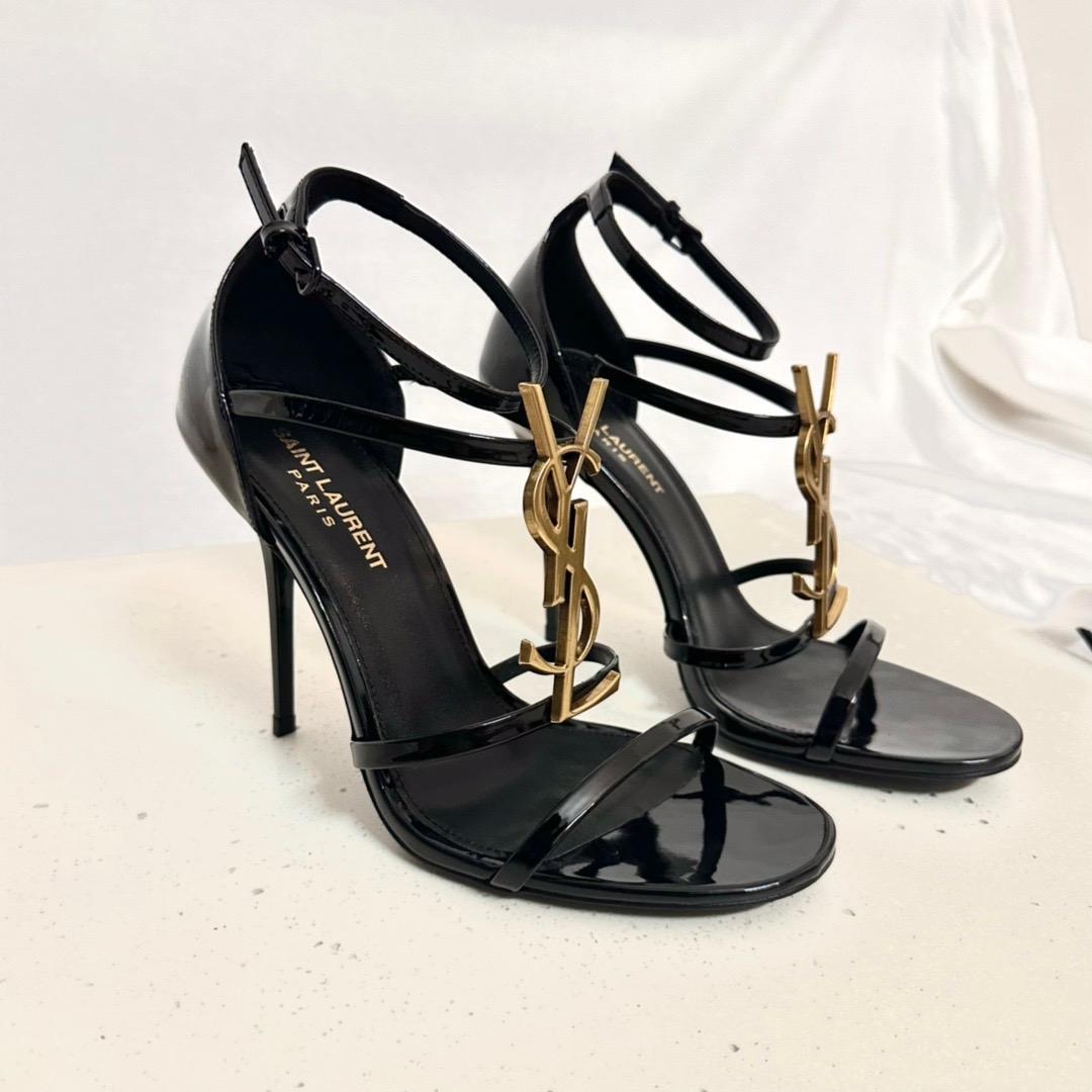 Saint Laurent Cassandra Open-toe Sandals - EUR FASHION