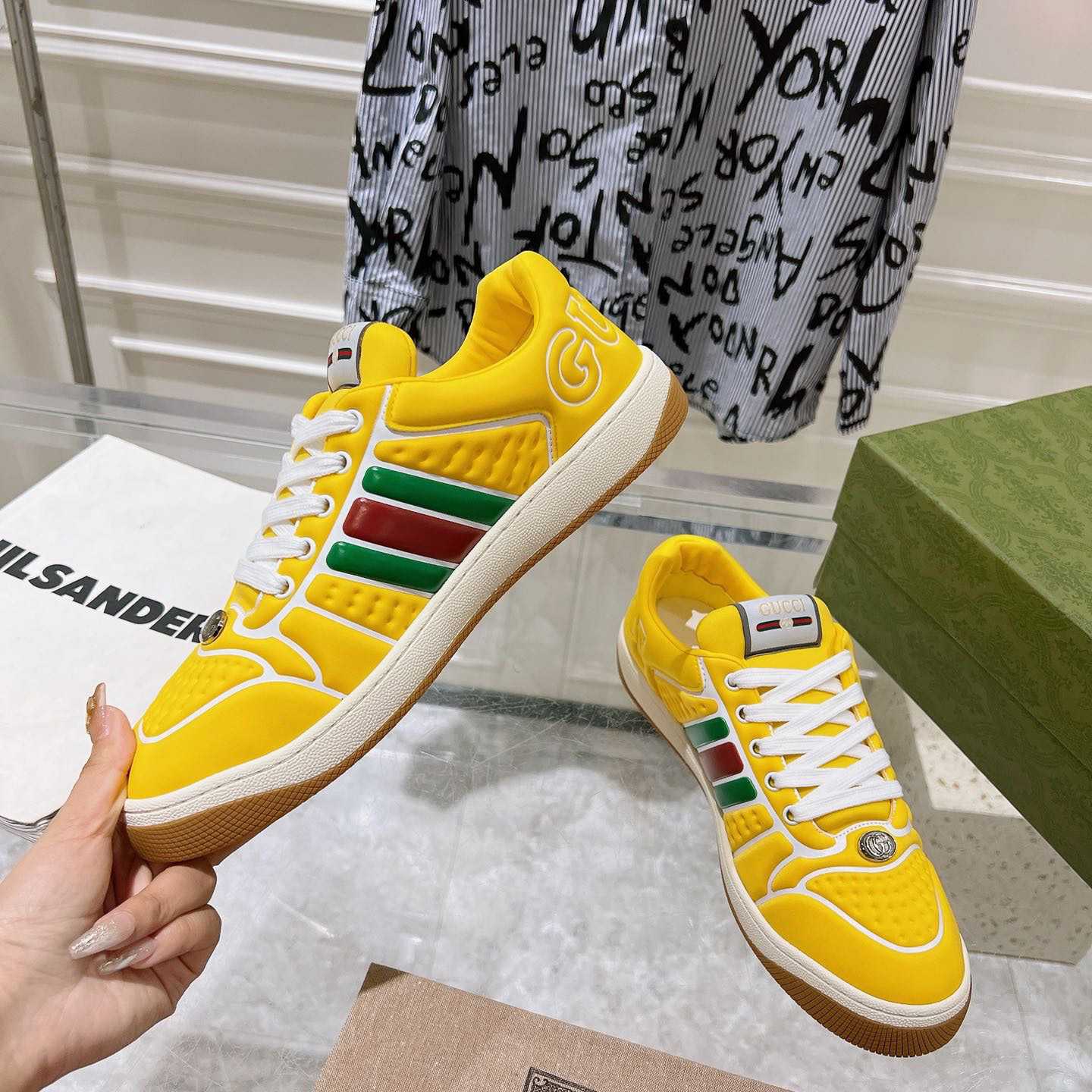 Gucci Screener Sneaker With Web - EUR FASHION