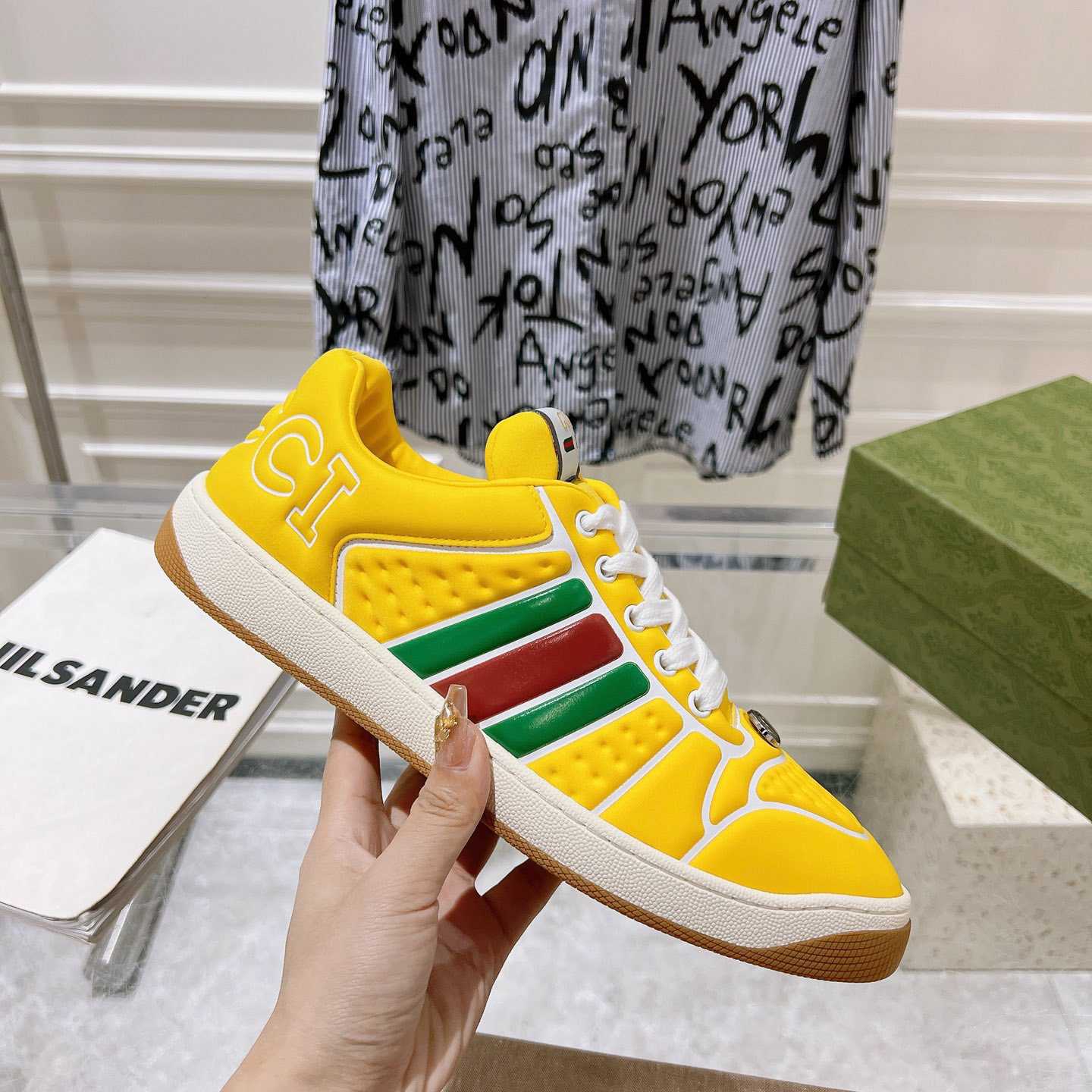 Gucci Screener Sneaker With Web - EUR FASHION