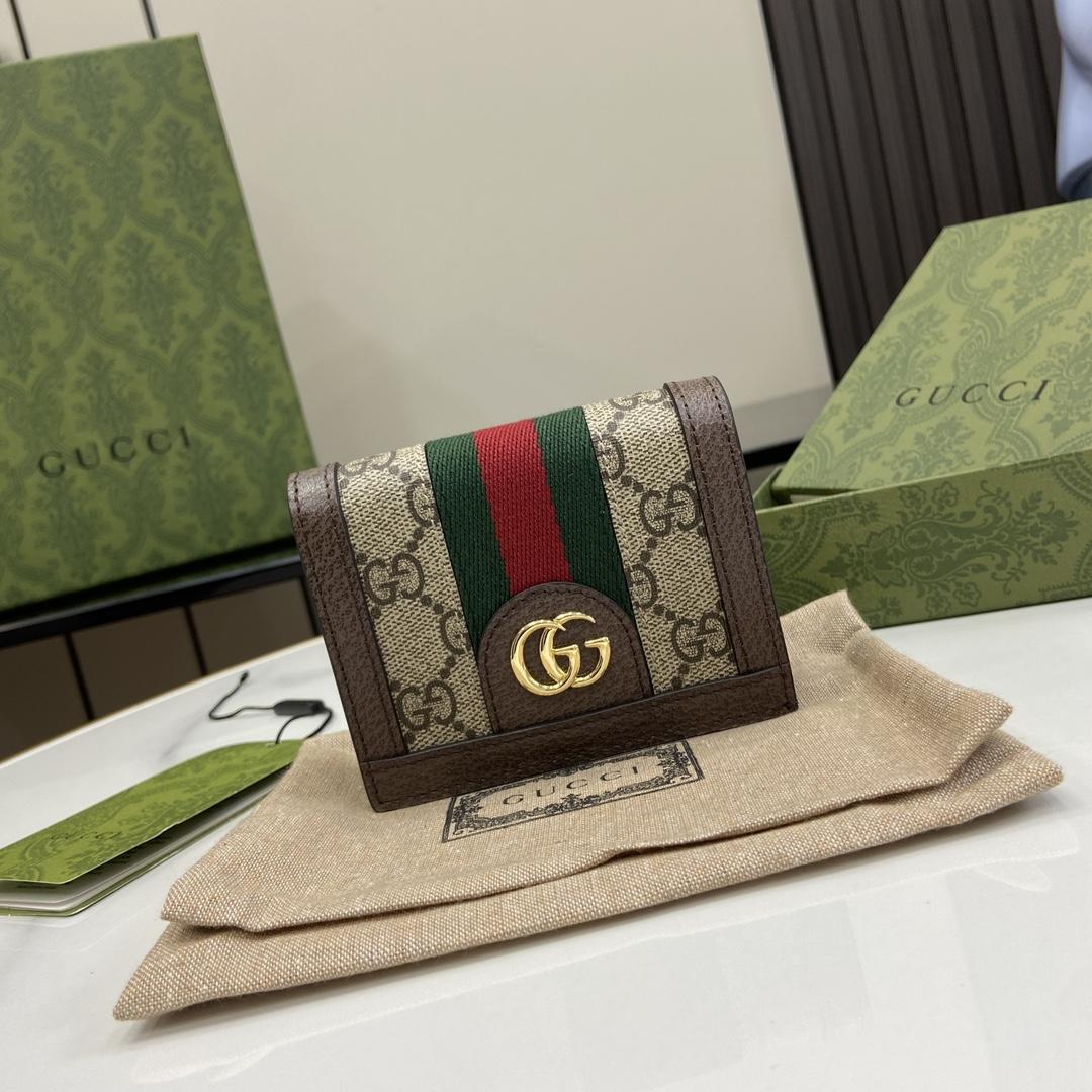 Gucci Ophidia GG Card Case Wallet - EUR FASHION