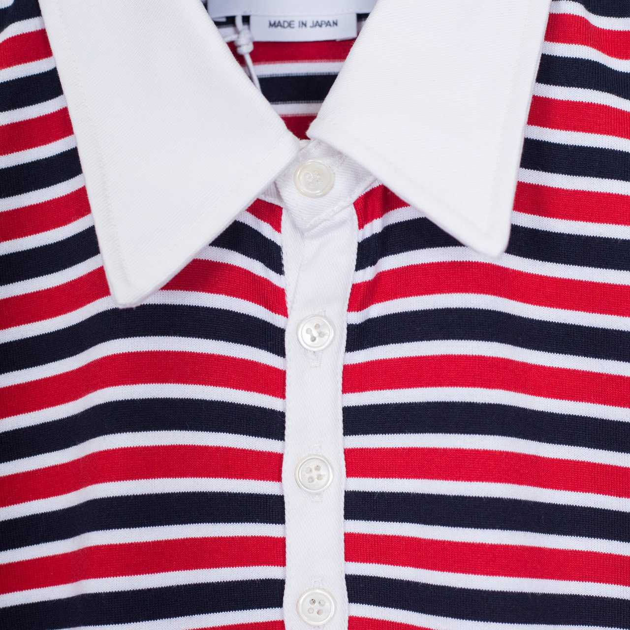 Thom Browne Striped Cotton-jersey Polo  1897 - EUR FASHION