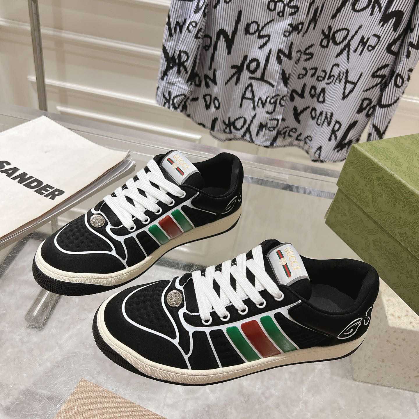 Gucci Screener Sneaker With Web - EUR FASHION