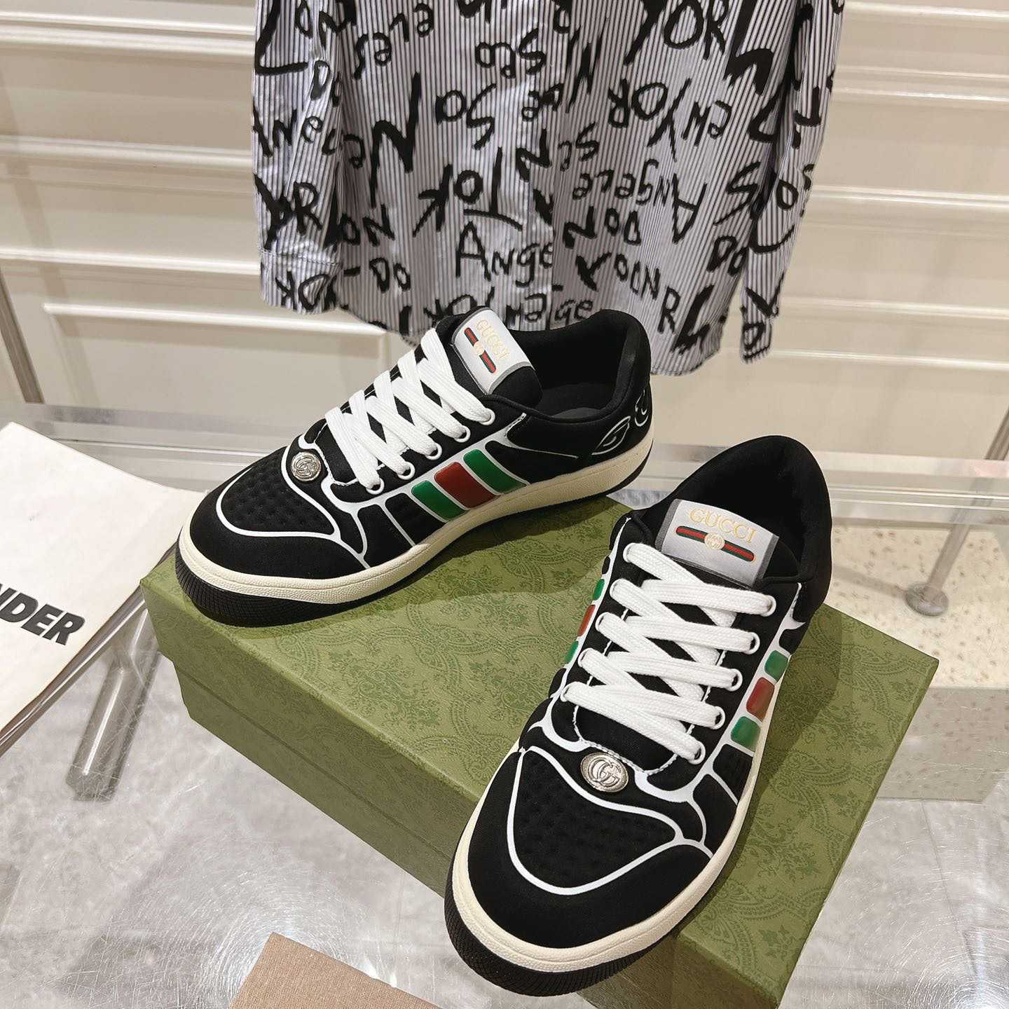 Gucci Screener Sneaker With Web - EUR FASHION