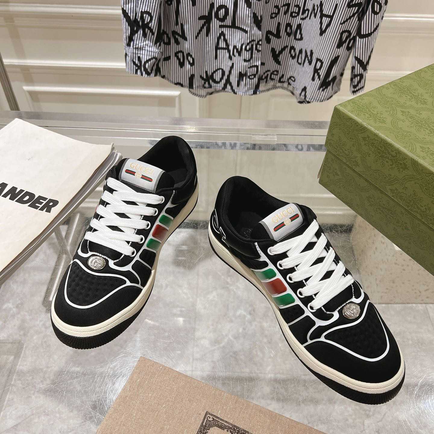 Gucci Screener Sneaker With Web - EUR FASHION