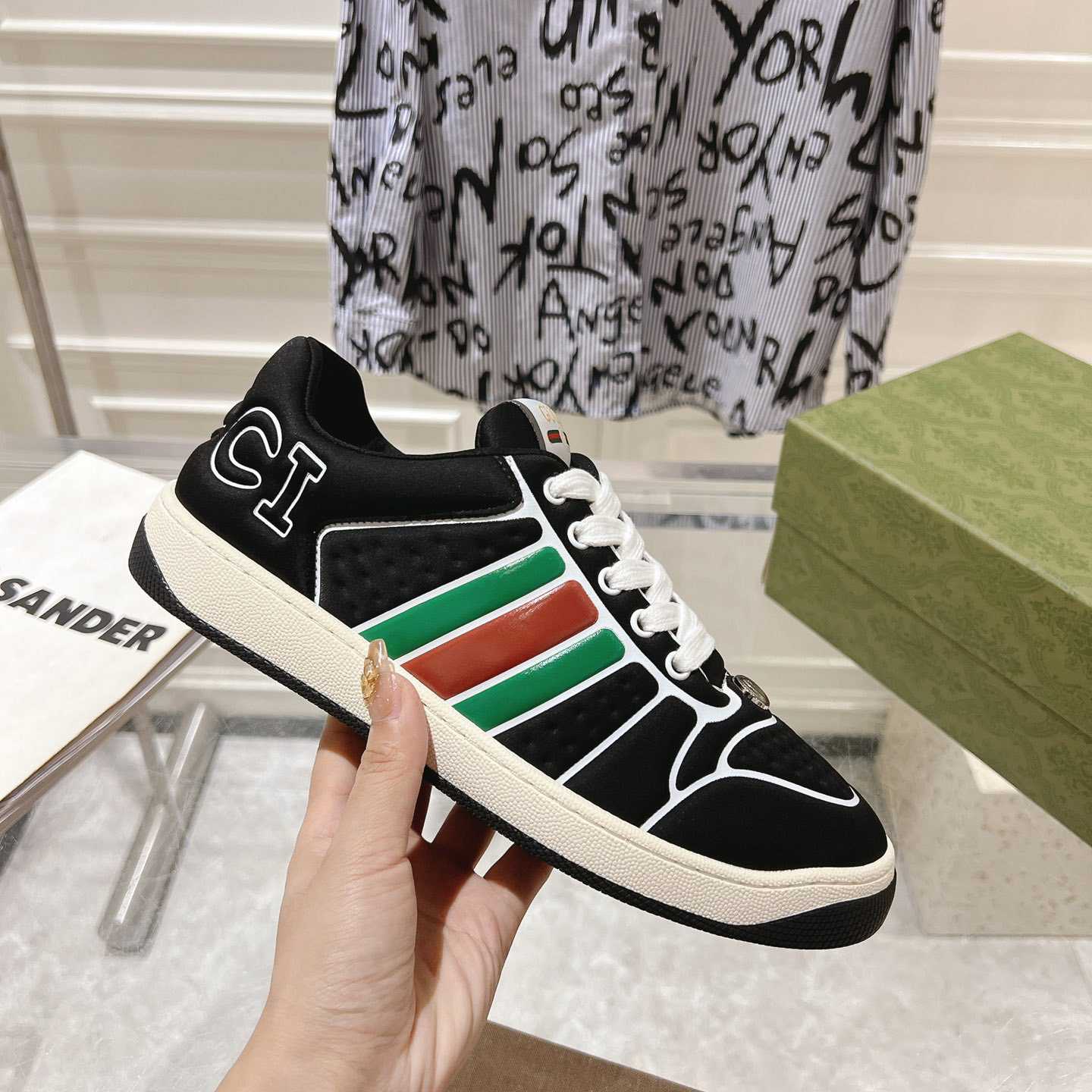 Gucci Screener Sneaker With Web - EUR FASHION