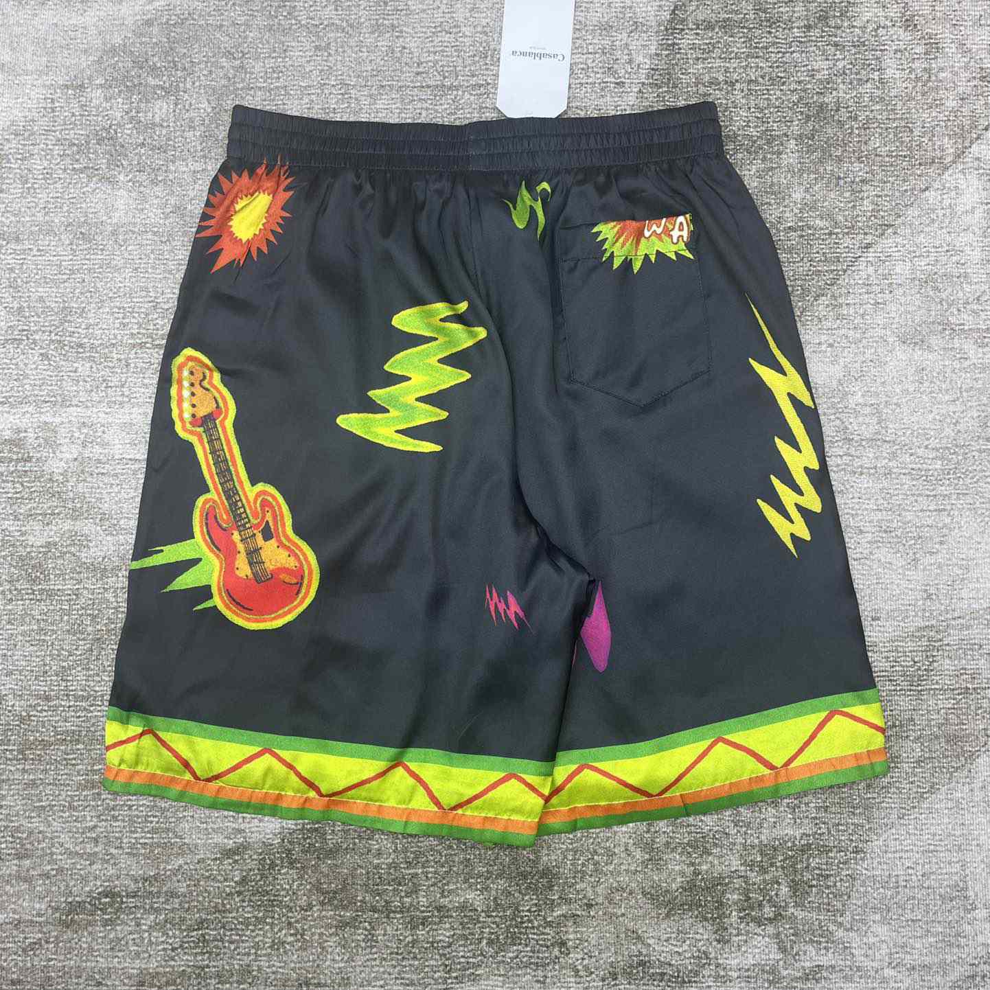 Casablanca Graphic-print Silk Shorts    CA3470 - EUR FASHION