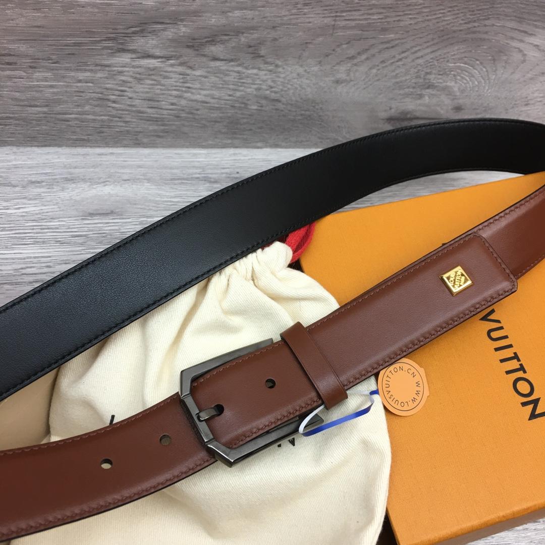 Louis Vuitton 35mm Leather Belt - EUR FASHION