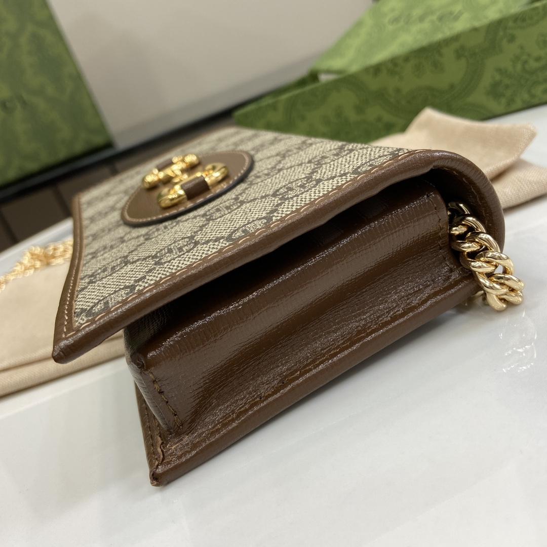 Gucci Horsebit 1955 Wallet With Chain - EUR FASHION