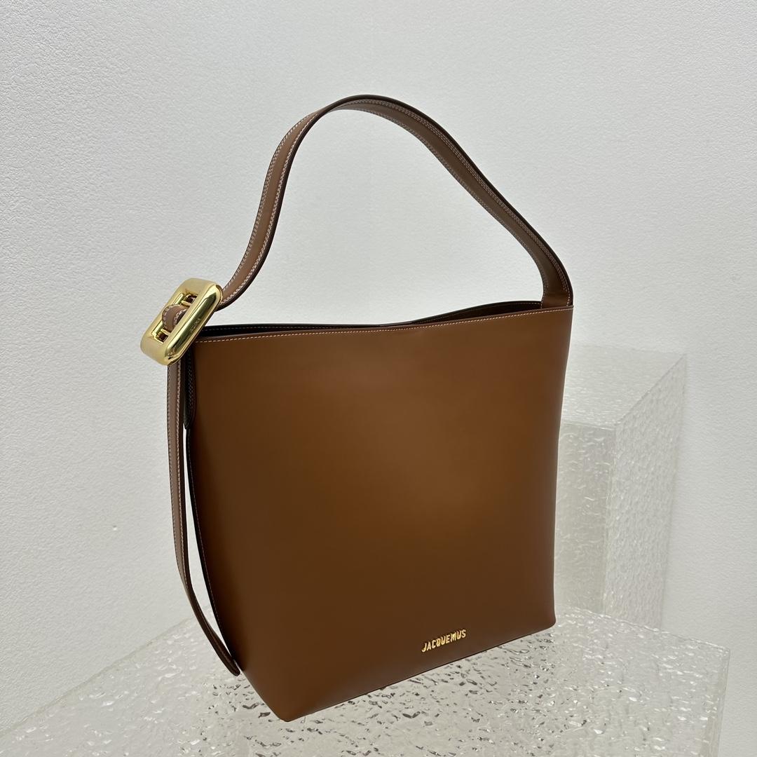 Jacquemus Le Regalo Leather Bucket Bag (30x33x14cm) - EUR FASHION