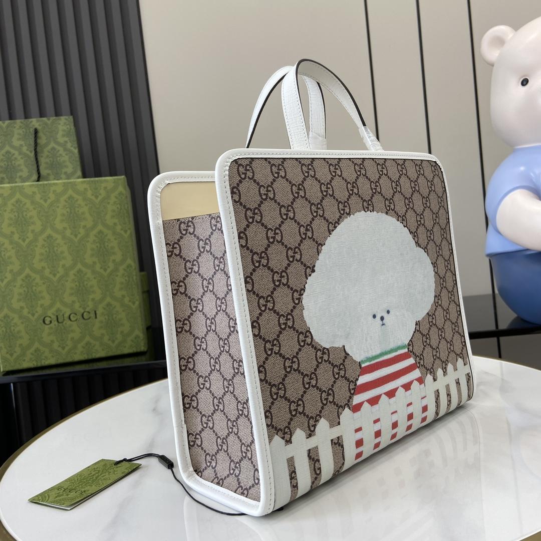 Gucci Children's Dog Print Tote Bag - EUR FASHION