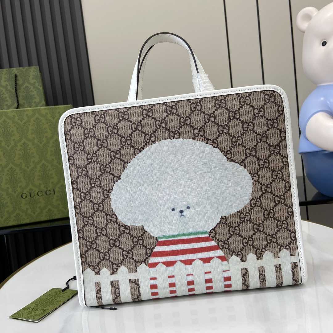 Gucci Children's Dog Print Tote Bag - EUR FASHION