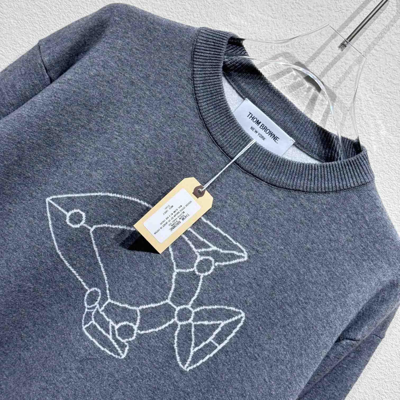 Thom Browne Fish Icon-Intarsia Sweater - EUR FASHION