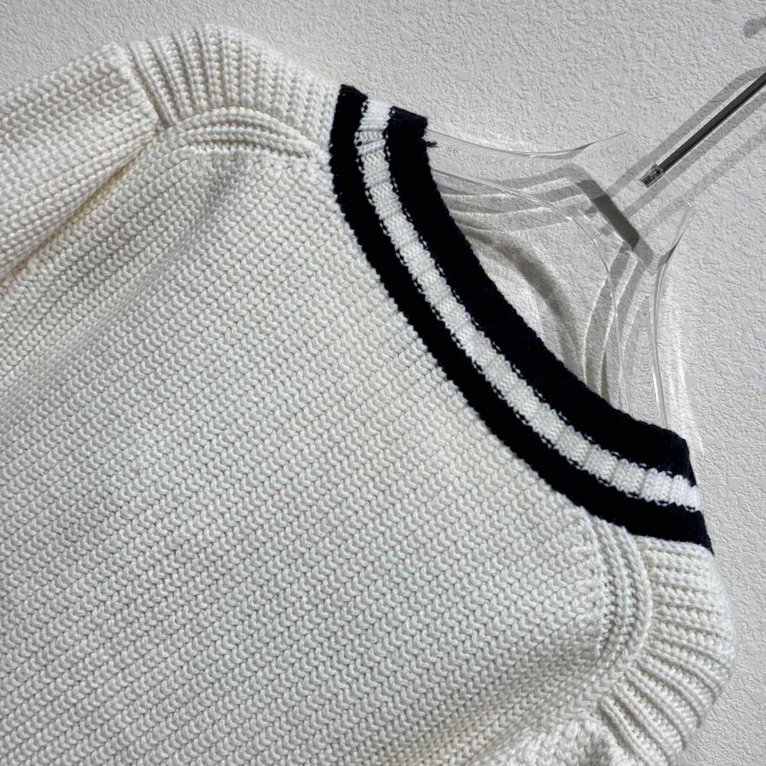 Miu Miu stripe-detail V-neck Cardigan - EUR FASHION