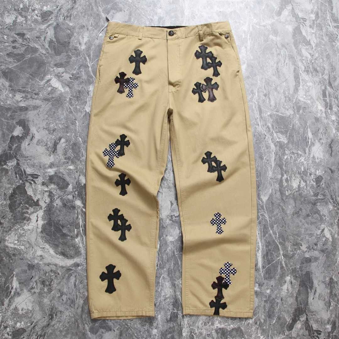 Chrome Heart Cross Patch Jeans - EUR FASHION