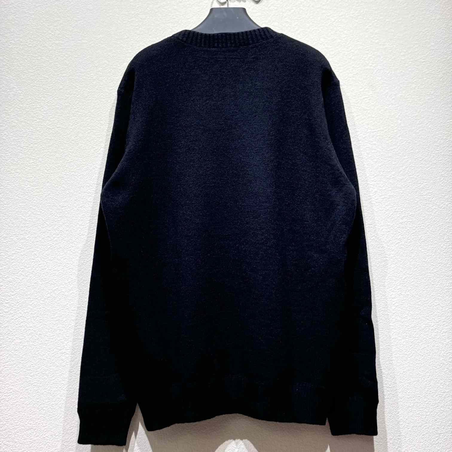 Prada Cashmere And Wool Prada Logo Crew-neck Sweater - EUR FASHION