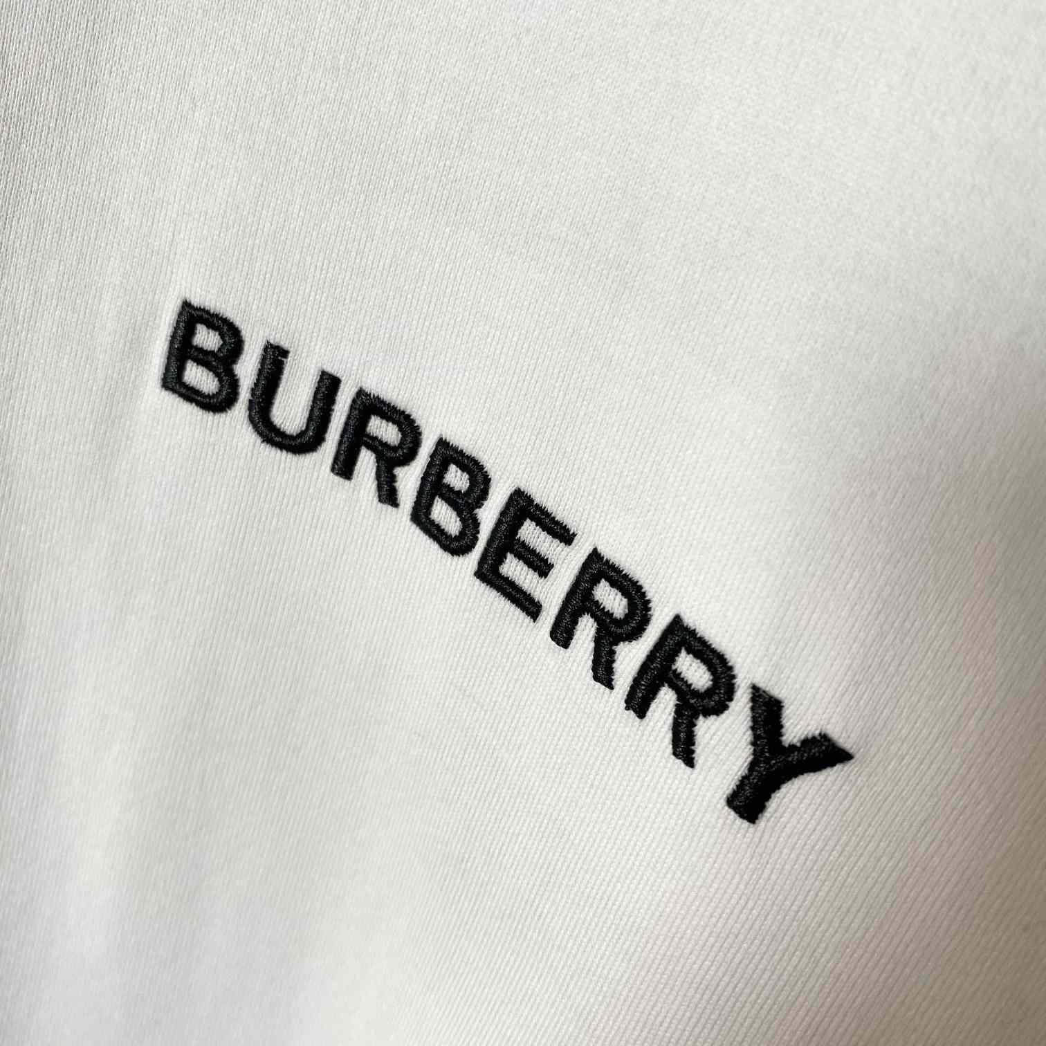 Burberry Icon Stripe Trim Cotton T-shirt - EUR FASHION