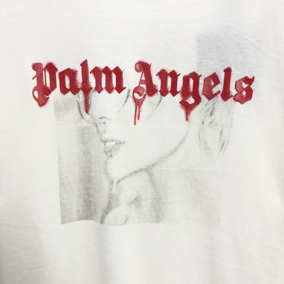 Palm Angels Portrait Pencil T-Shirt  - EUR FASHION