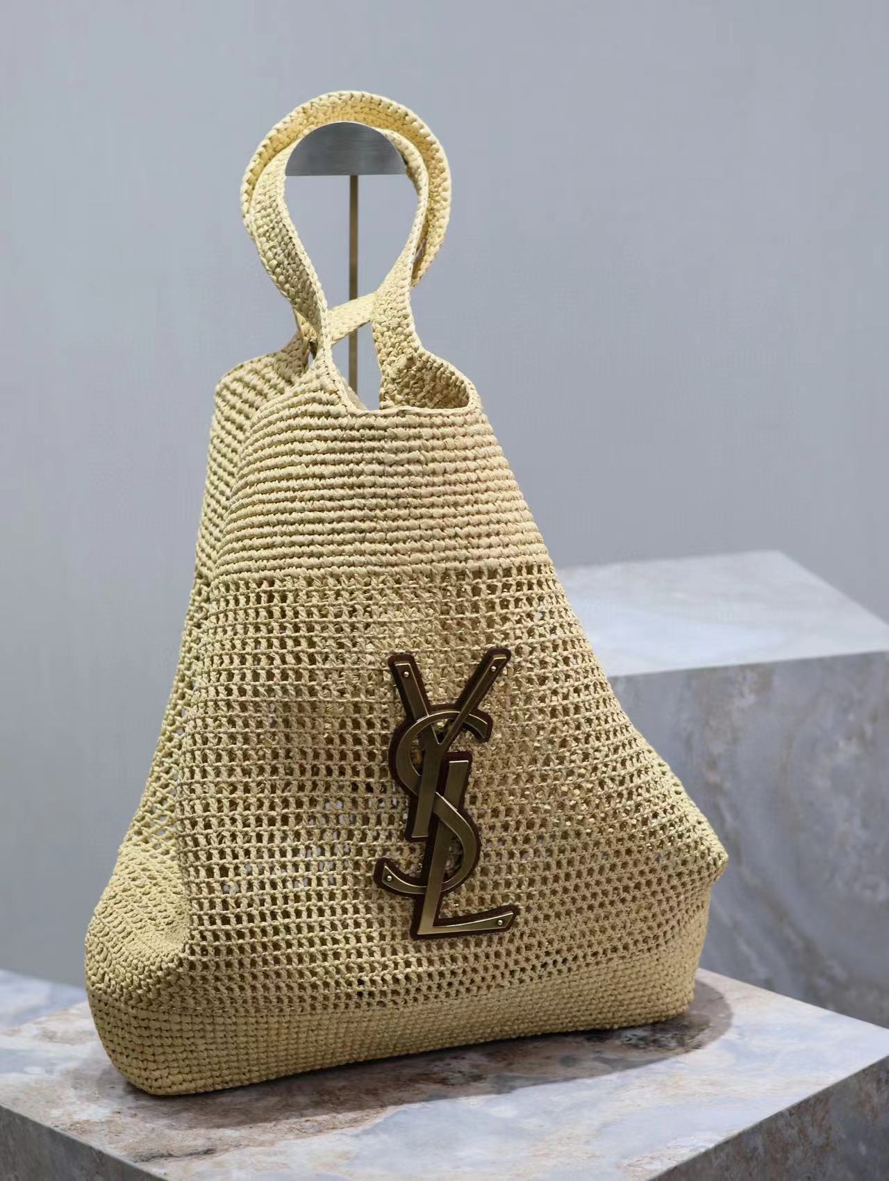 Saint Laurent Icare In Raffia - EUR FASHION