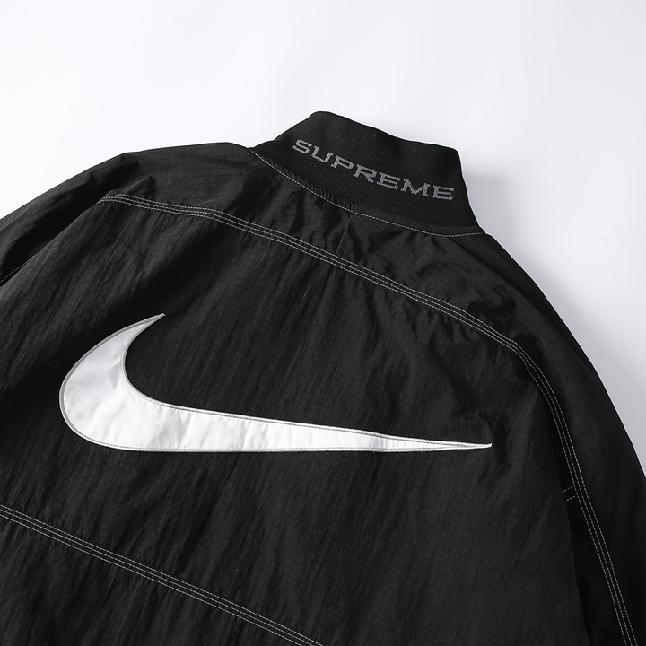 Supreme x Nike Ripstop Black Half-Zip Jacket  - EUR FASHION