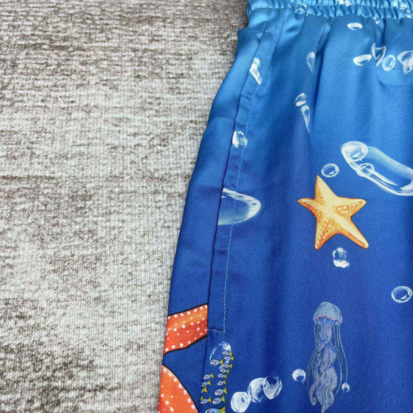 Casablanca Silk Drawstring Shorts 'Blue'   CA3455 - EUR FASHION