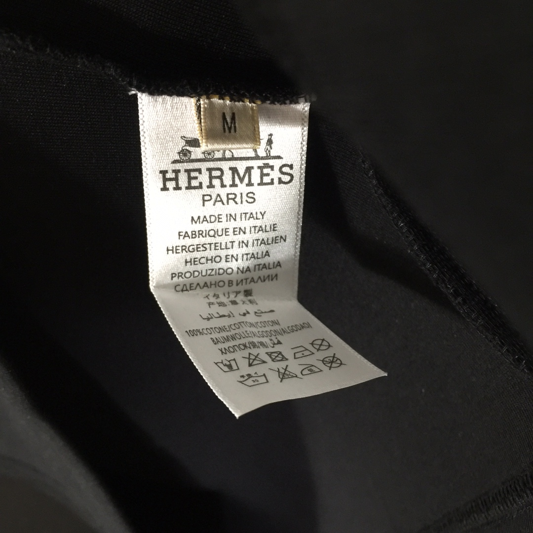 Hermes Cotton T-Shirt  - EUR FASHION