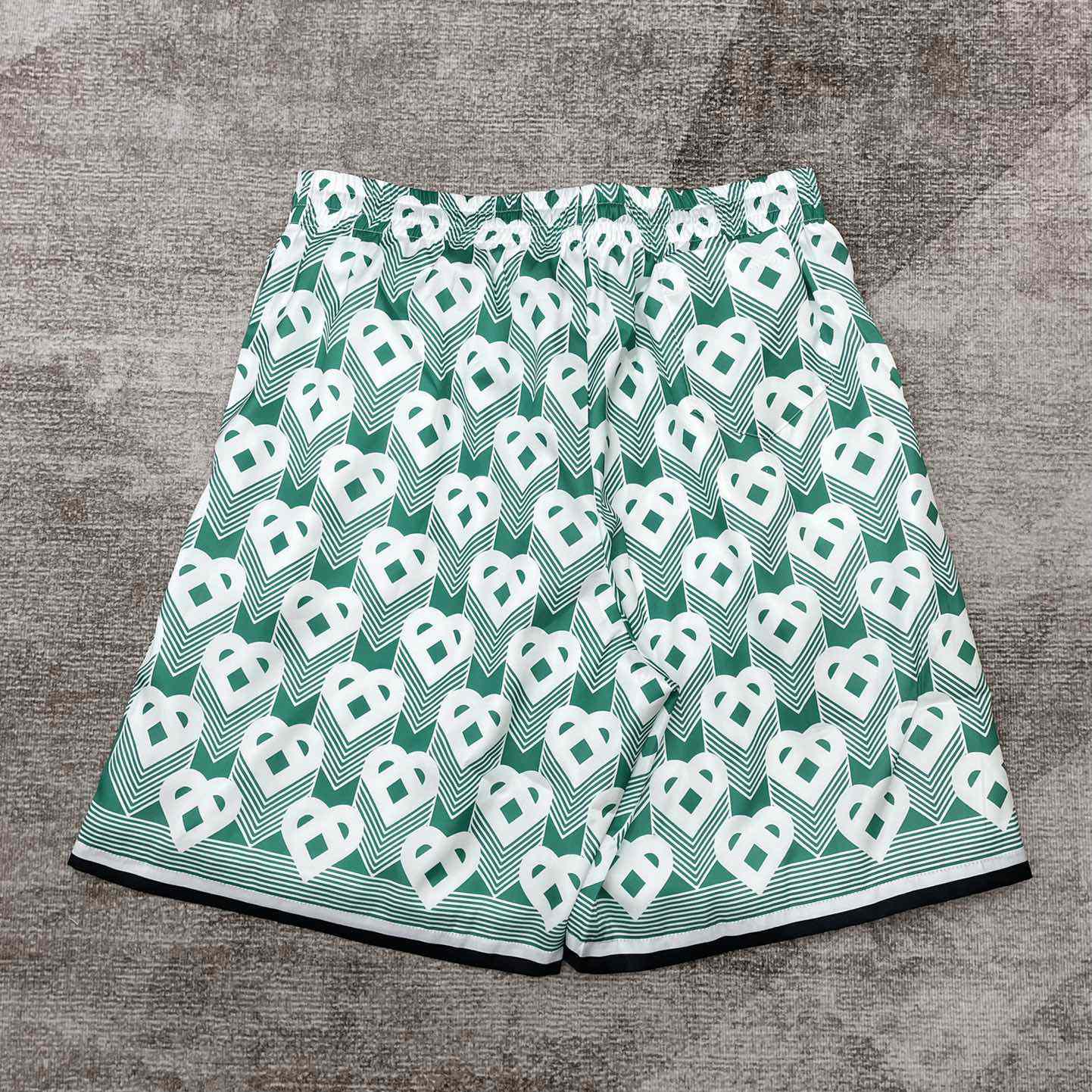 Casablanca Silk Shorts With Drawstring 'Heart Monogram Sport'     CA3483 - EUR FASHION