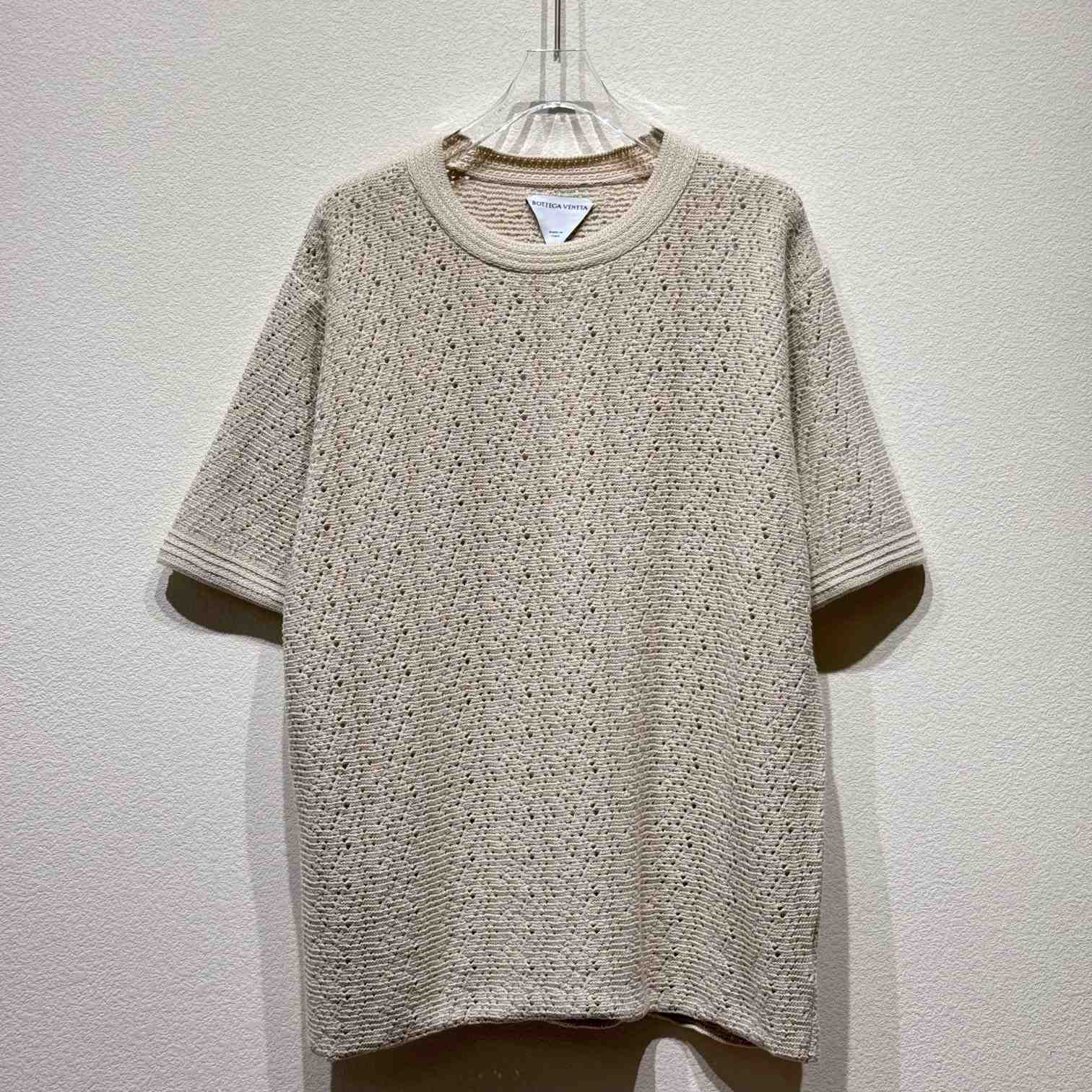 Bottega Veneta Cotton Crochet T-Shirt - EUR FASHION