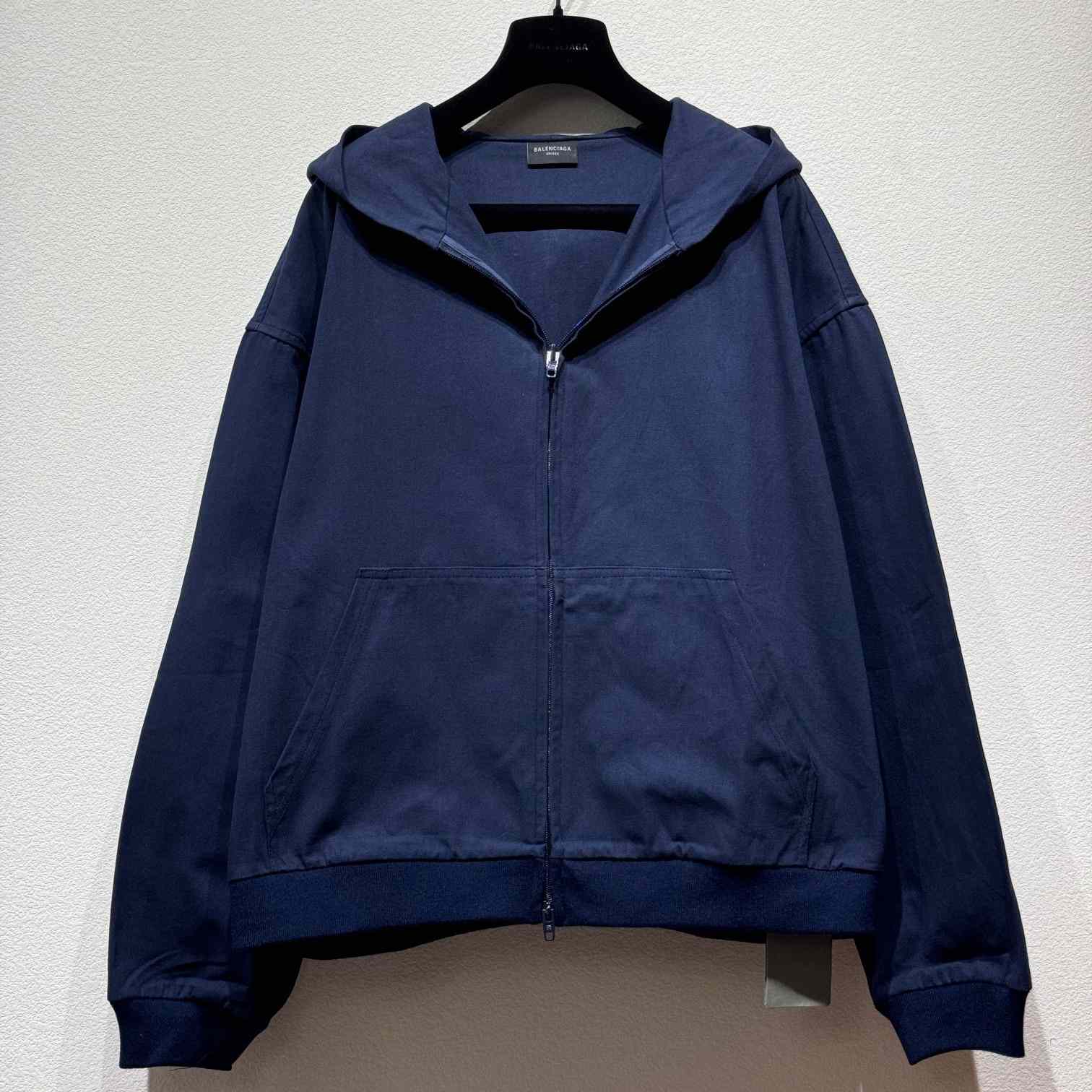 Balenciaga Blue Zip-Up Hoodie - EUR FASHION