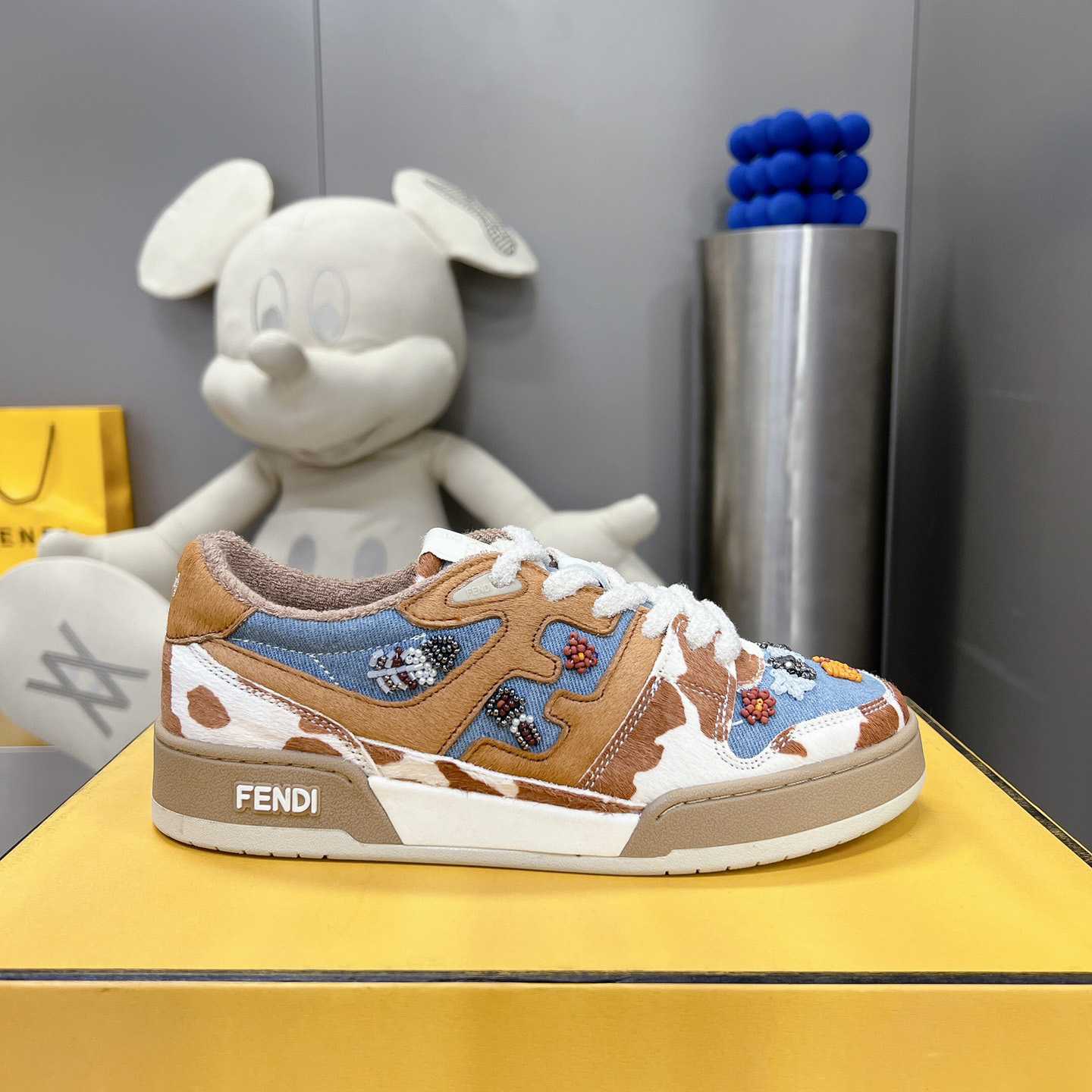 Fendi Match 'Cow Print Denim' - EUR FASHION