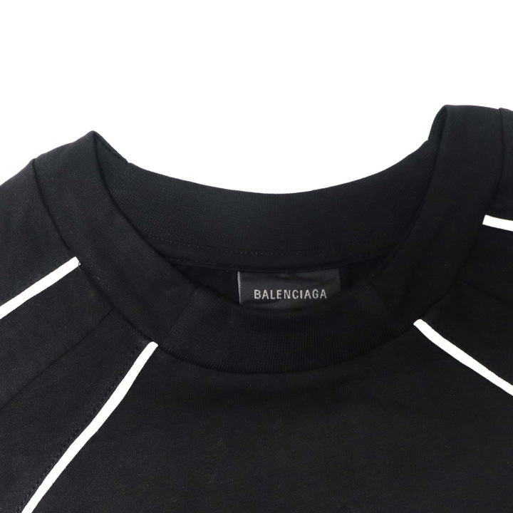 Balenciaga Paris Soccer T-Shirt Oversized In Black - EUR FASHION