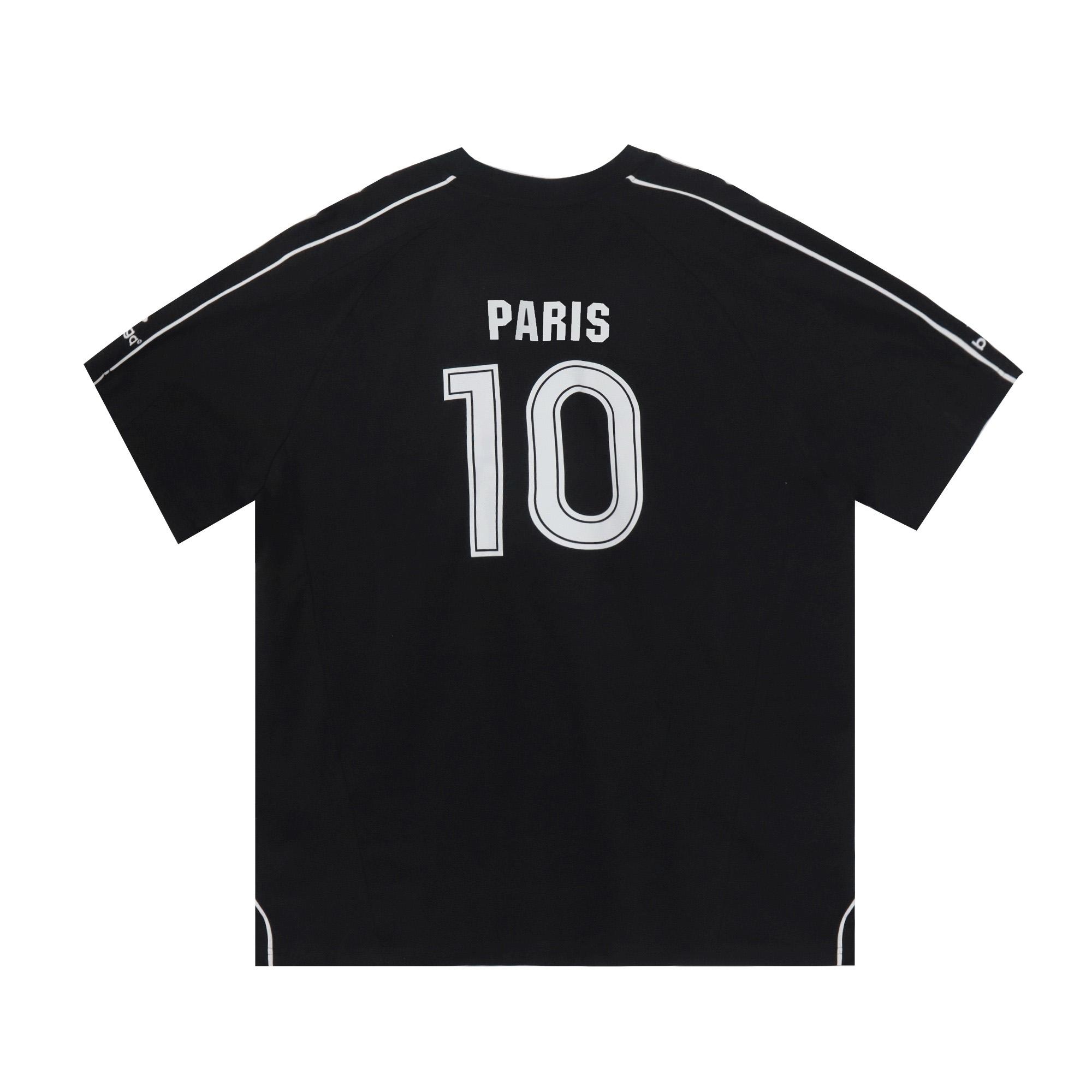 Balenciaga Paris Soccer T-Shirt Oversized In Black - EUR FASHION