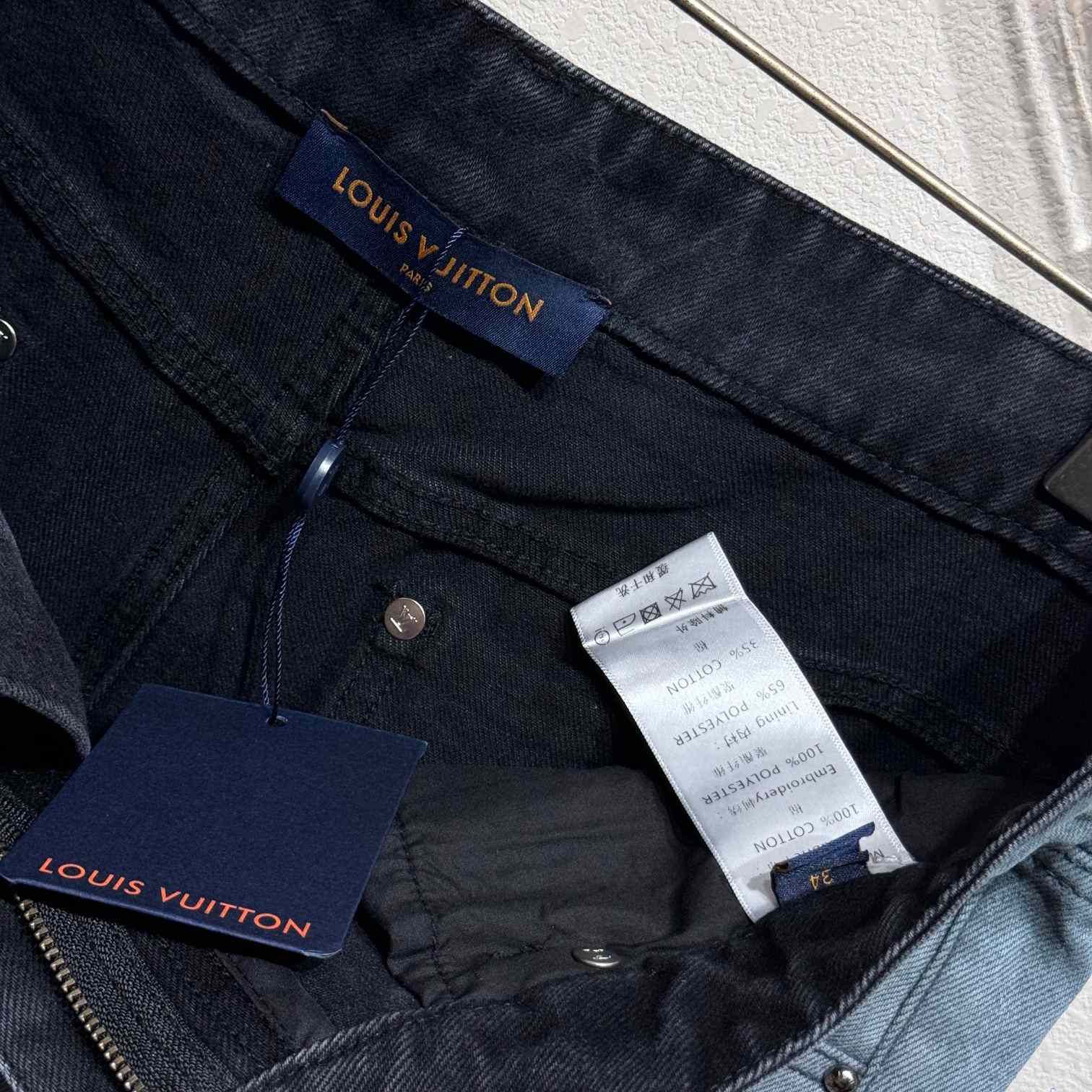 Louis Vuitton Embroidered Denim Pants    - EUR FASHION