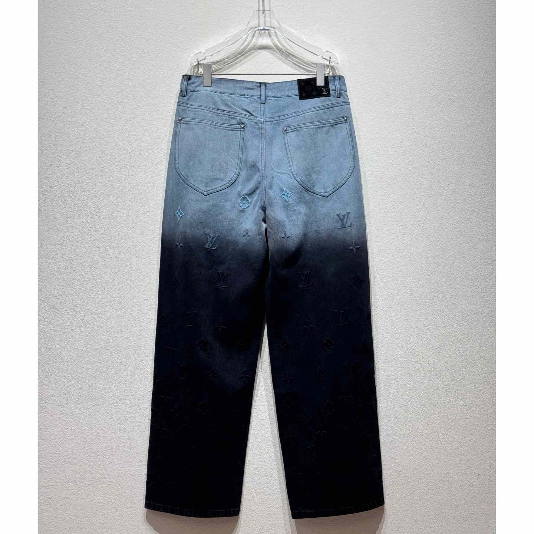 Louis Vuitton Embroidered Denim Pants    - EUR FASHION