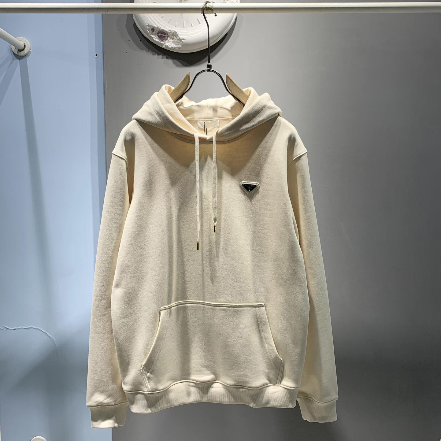 Prada Cotton Fleece Hoodie - EUR FASHION