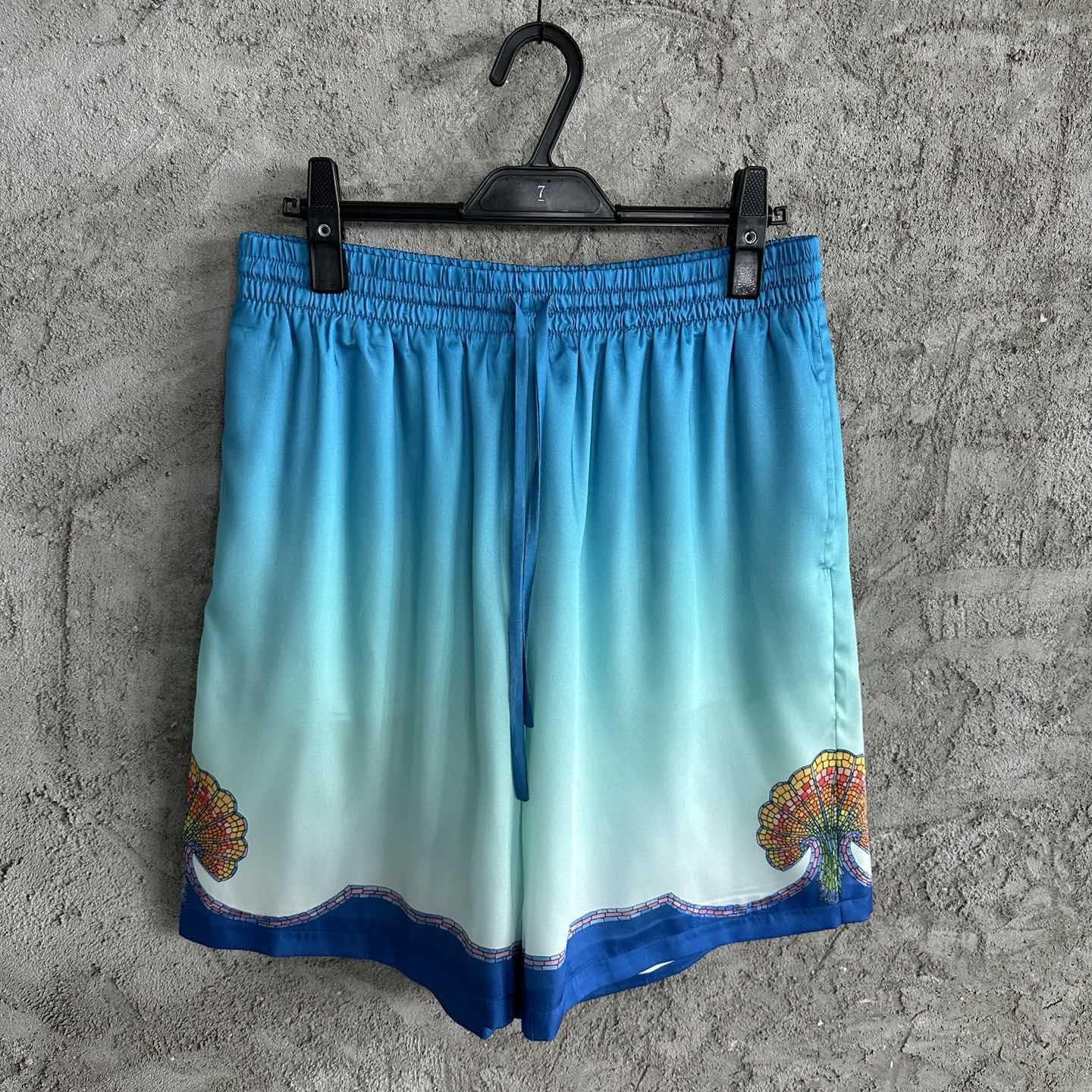 Casablanca Silk Shorts With Drawstring 'Coquillage Color' - EUR FASHION