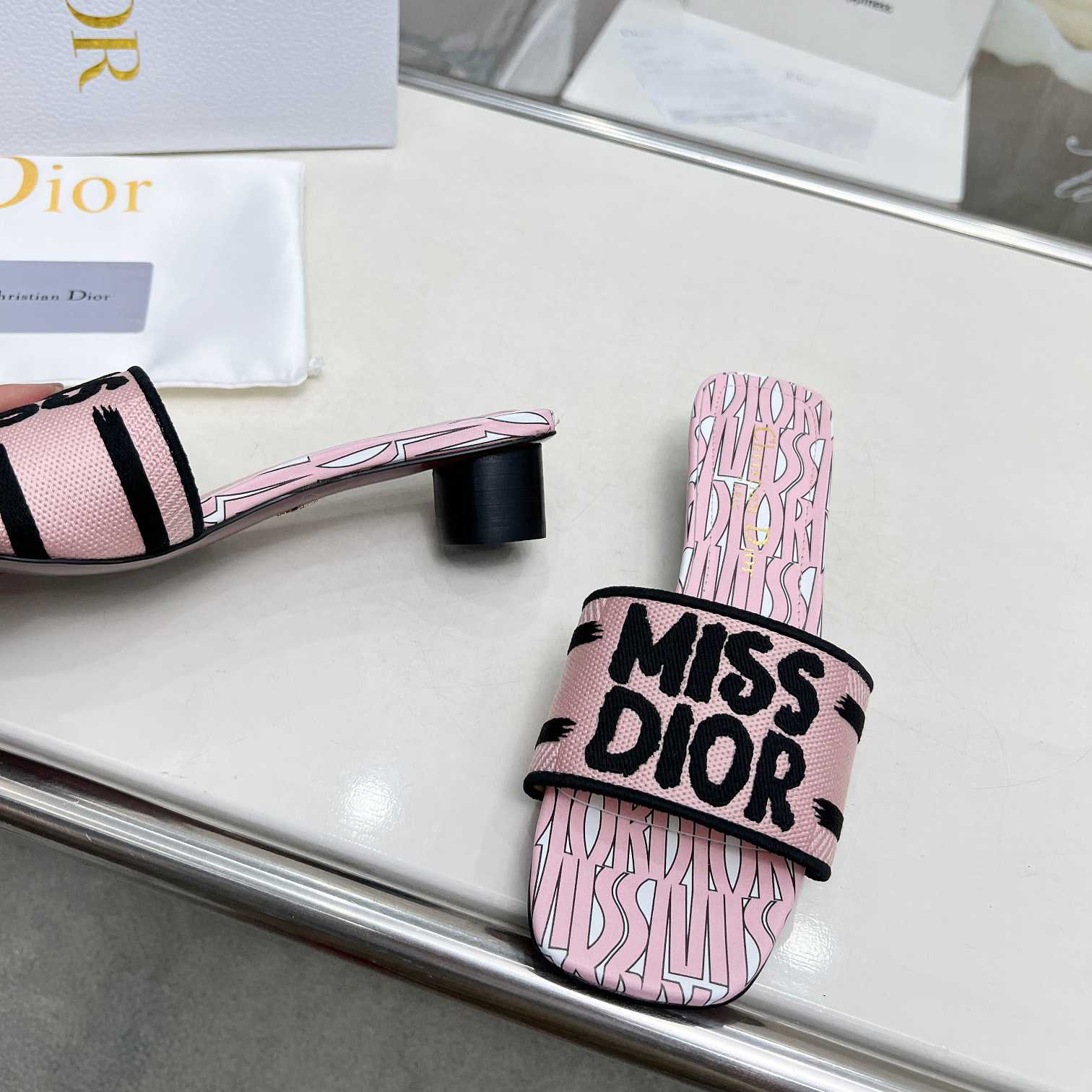 Dior Dway Heeled Slide - EUR FASHION