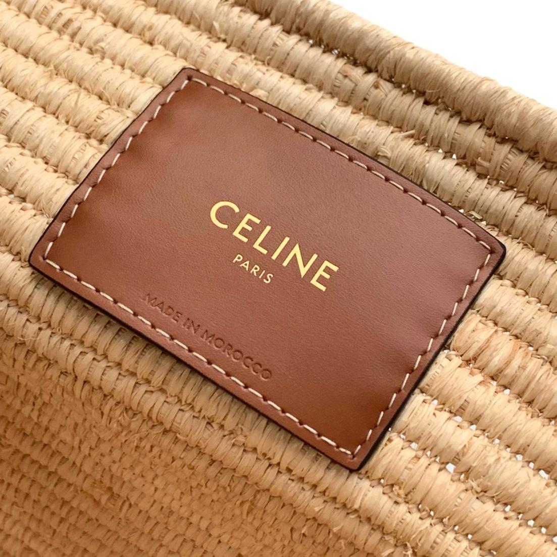 Celine Classic Panier Medium Braided Triomp And Calfskin  47-30.5-15cm - EUR FASHION