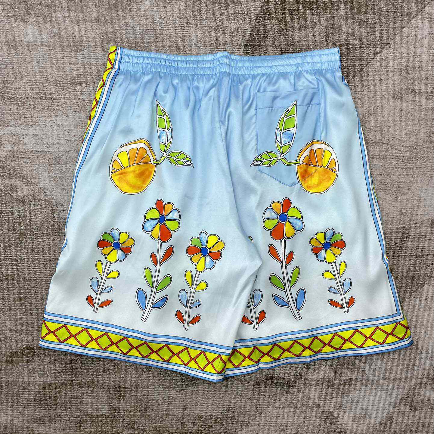 Casablanca Silk Shorts With Drawstrings    CA3487 - EUR FASHION