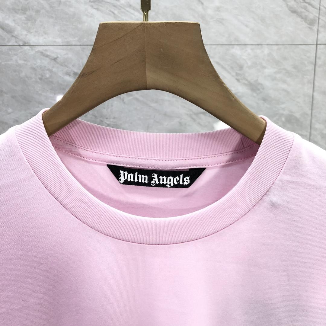 Palm Angels Neon Logo T-Shirt  - EUR FASHION