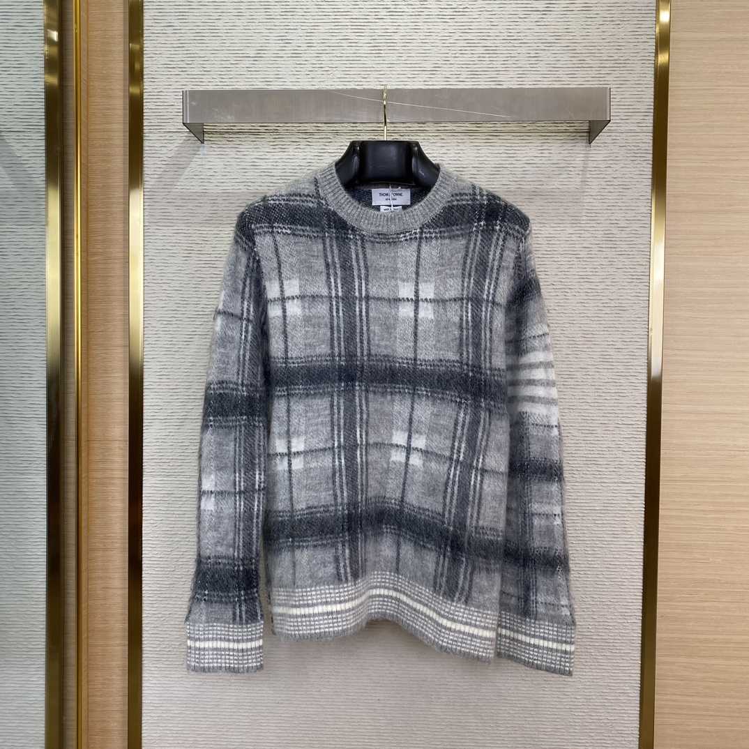 Thom Browne Jacquard-knit Mohair-blend Sweater - EUR FASHION