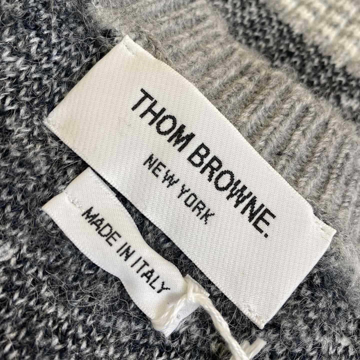 Thom Browne Jacquard-knit Mohair-blend Sweater - EUR FASHION